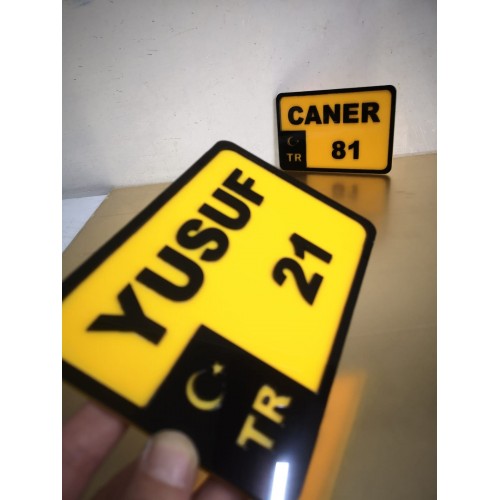 Appcity Isme Özel Kabartma Pleksi Dekor Motor Plaka, Bisiklet Pleksi Plaka Appcity Isme Özel Kabartma Pleksi Dekor Motor Plaka, Bisiklet Pleksi Plaka