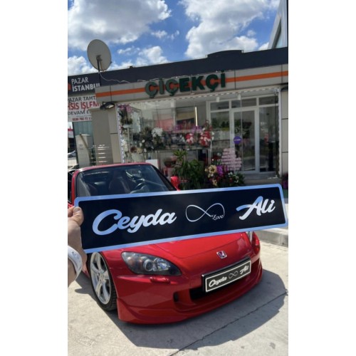 Kişiye Özel Pleksi İsimli 3D Dekor Plaka Kişiye Özel Pleksi İsimli 3D Dekor Plaka