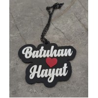 Appcity Kişiye Özel Isimli Kalpli Lüx Dikiz Aynası Süsü, Araba Süsü Appcity Kişiye Özel Isimli Kalpli Lüx Dikiz Aynası Süsü, Araba Süsü