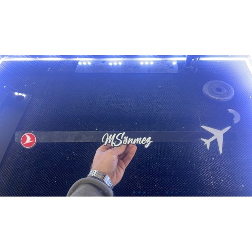 THY Özel Tasarım İsimli Pleksi Plakalık, Türk Hava Yolları 