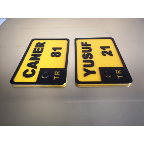 Appcity Bisiklet Dekor Plaka 12x18CM , Bisiklet Pleksi Plaka