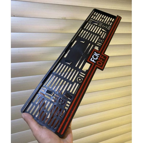 Fck Off Yazılı Özel Tasarım Lüks Pleksi Plakalık