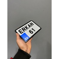 Kişiye Özel İsimli 12X18 Cm Bisiklet Plakası, Ufak Motor Plakası, Cam Önü Plakası, Dekor Plaka, Süs Plakası, Isimli Plaka Kişiye Özel İsimli 12X18 Cm Bisiklet Plakası, Ufak Motor Plakası, Cam Önü Plakası, Dekor Plaka, Süs Plakası, Isimli Plaka