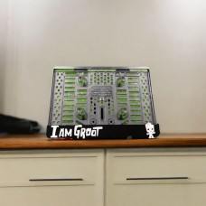 I Am Groot Özel Tasarım Lüks Motosiklet Pleksi Plakalık