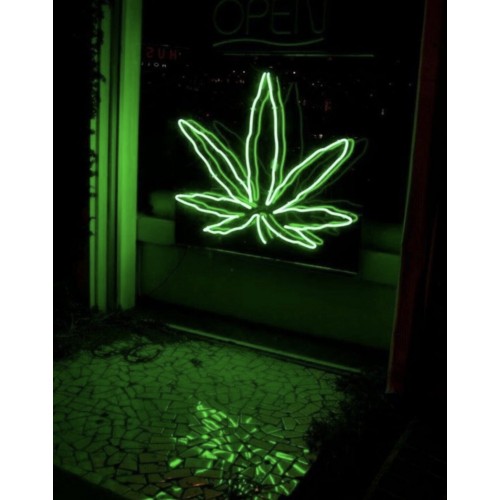 Bitki Yaprak Dekoratif Neon Led Tablo, Neon Duvar Tabela