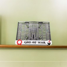 God Of War 2 Özel Tasarım Lüks Motosiklet Pleksi Plakalık