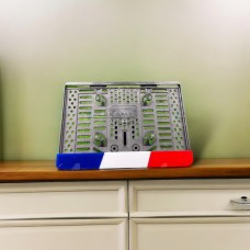 Fransa Bayrak Tasarımlı Lüks Motosiklet Pleksi Plakalık