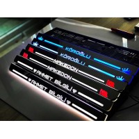 KİŞİYE ÖZEL IŞIKLI PLAKALIK (LÜX METALİK GRİ ZEMİN) Videolu Ürün KİŞİYE ÖZEL IŞIKLI PLAKALIK (LÜX METALİK GRİ ZEMİN) Videolu Ürün