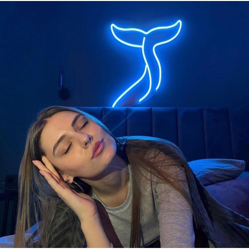 Deniz Kızı Dekoratif Neon Led Tablo, Neon Duvar Tabela