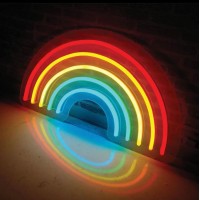 Bulut Gökkuşağı Dekoratif Neon Led Tablo, Neon Duvar Tabela