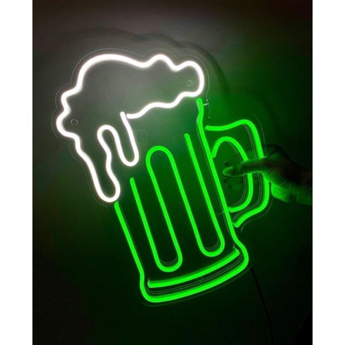 Bira Kadeh Kupa Bardak Dekoratif Neon Led Tablo,Neon Duvar Tabela