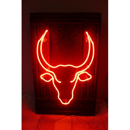 Boğa Dekoratif Neon Led Tablo,Kasap Neon Duvar Tabela