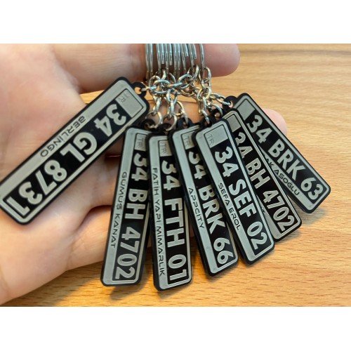 Kişiye Özel İsimli Plaka Anahtarlık Kişiye Özel İsimli Plaka Anahtarlık