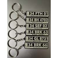 Kişiye Özel Tasarım İsimli Plaka Anahtarlık Kişiye Özel Tasarım İsimli Plaka Anahtarlık