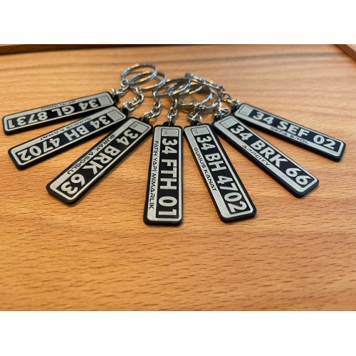 Kişiye Özel Plaka Anahtarlık