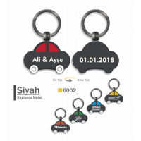 İsimli Sevgiliye Özel Tarihli  Metal Araba Anahtarlık İsimli Sevgiliye Özel Tarihli  Metal Araba Anahtarlık