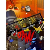 Mickey Mouse İsimli Özel Tasarım Lüks Pleksi Plakalık